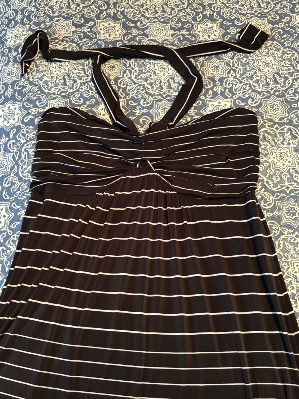 Soma Black and White striped maxi dress